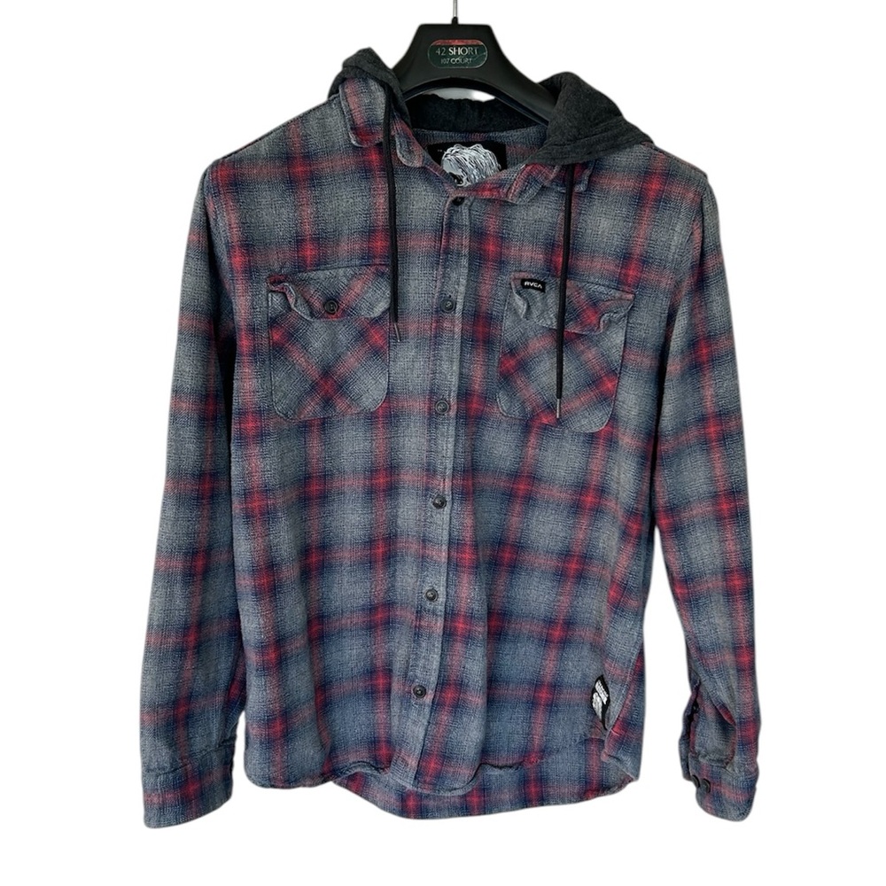 Christian Fletcher vs RVCA Hooded Shirt Size L